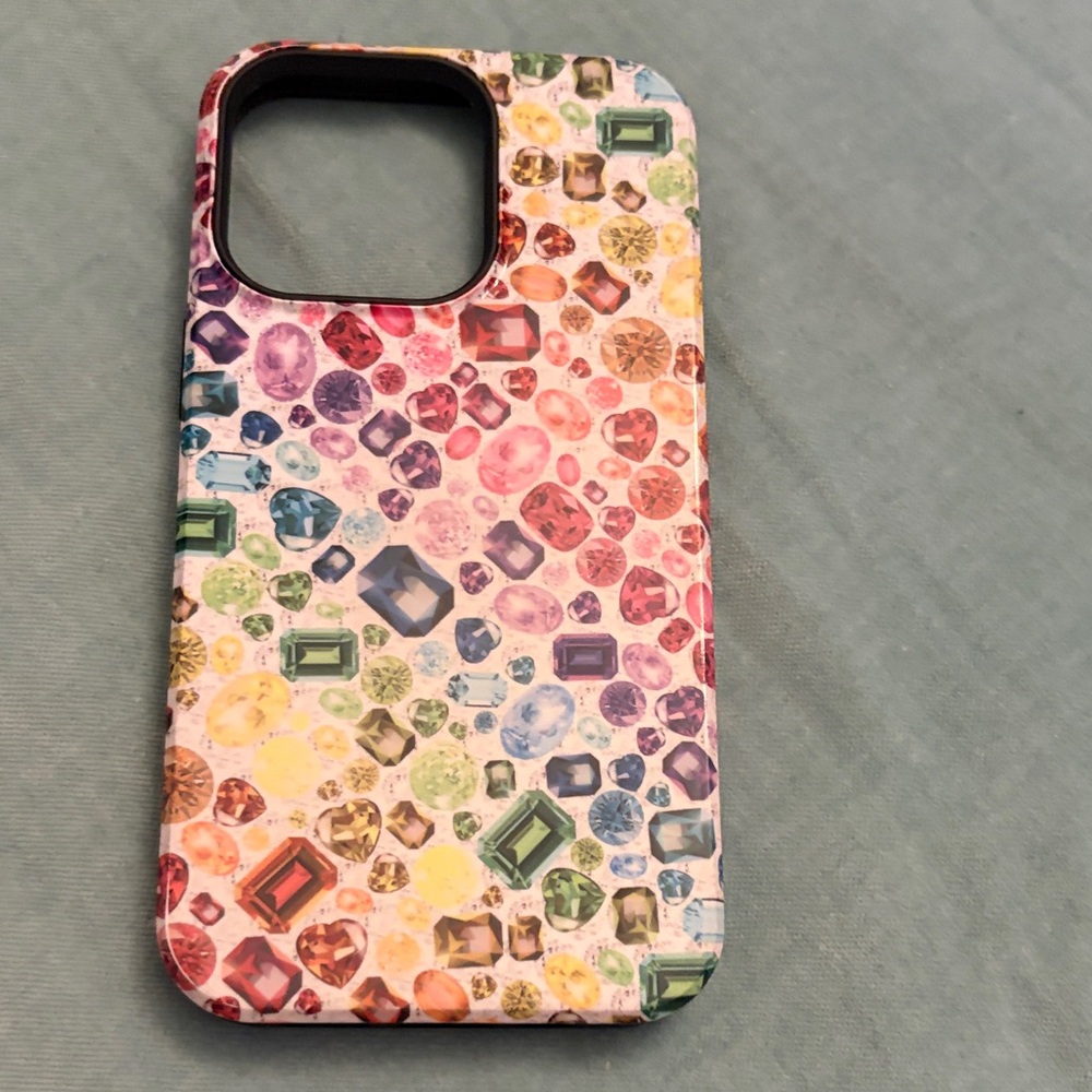 Colorful Gemstone Pattern Phone Case 13 Pro
